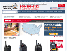 Tablet Screenshot of discounttwo-wayradio.com